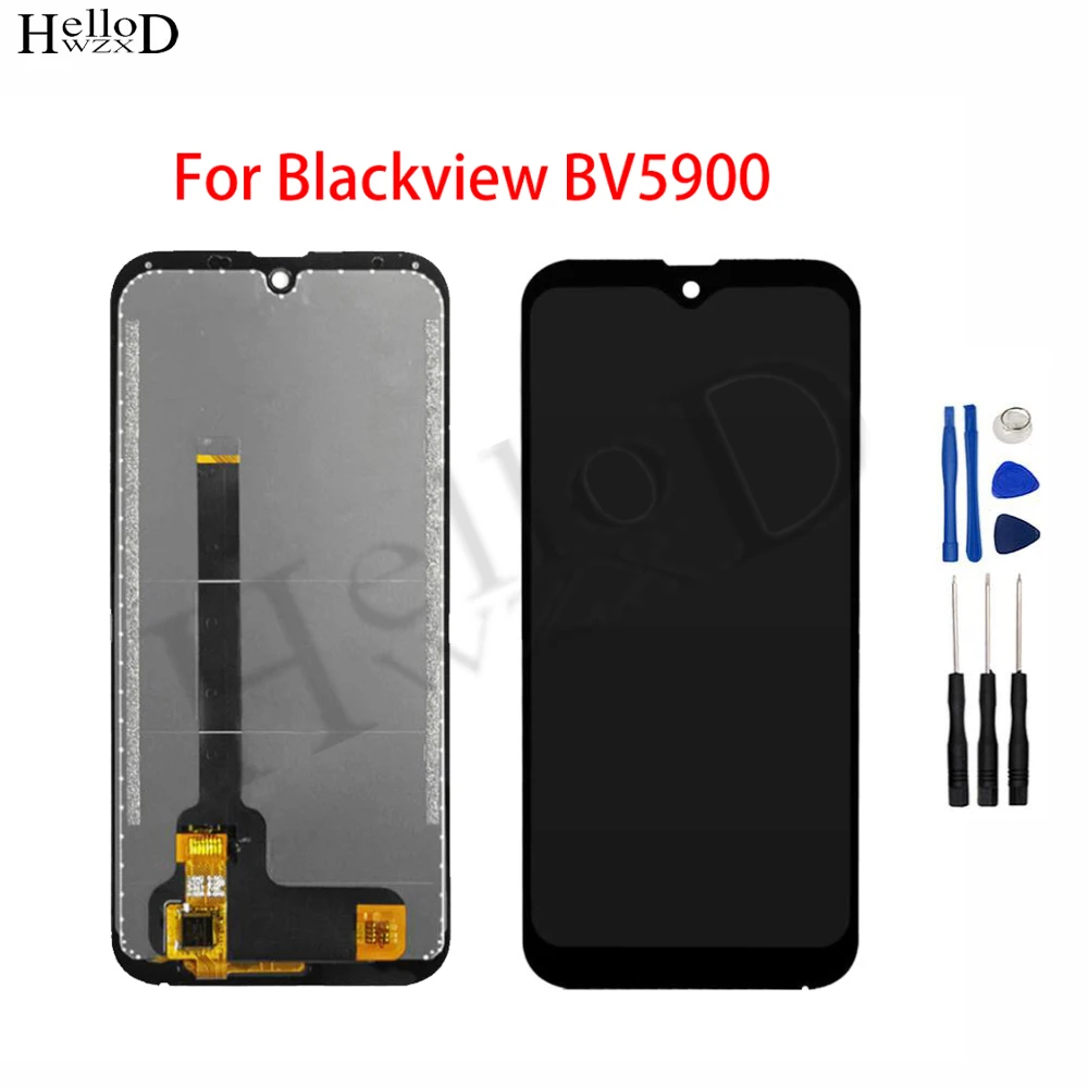 

Original 5.7'' Mobile For Blackview BV5900 BV 5900 LCD Display + Touch Screen Digitizer Repair Part Phone Lens Sensor Tools