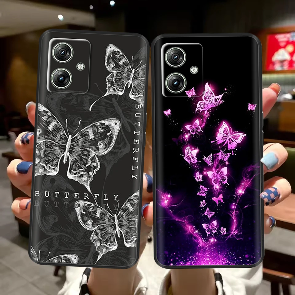 

For Moto G54 5G Case Printed Panda Butterfly Fashion Soft Silicone TPU Phone Case For Motorola Moto G54 MotoG54 G 54 Back Cover