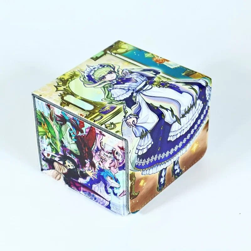 جديد يو غي أوه! الغسيل Dragonmaid الجلود علبة من البطاقات المغناطيسية الكرتون صالون Dragonmaid سعة كبيرة مجلس بطاقة الألعاب صندوق تخزين #2