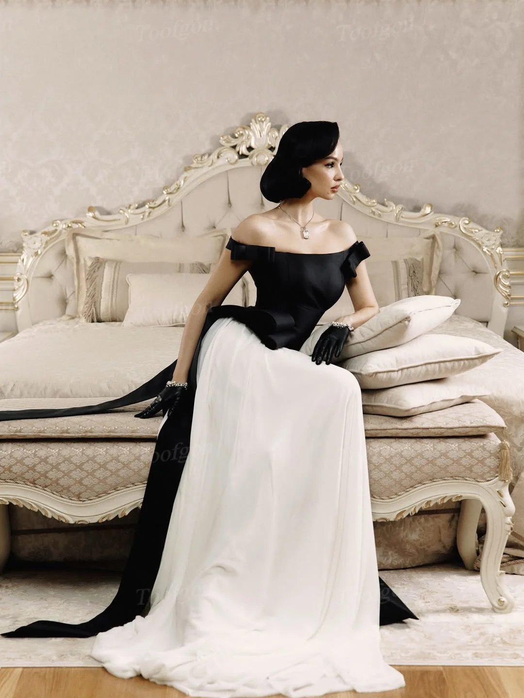 Suknie wieczorowe Toofgon, czarny satyna, ecru szyfon, szyte na miarę, damskie, na specjalne okazje, formalne przyjęcia, urodziny, długie suknie balowe, kolekcja 2026