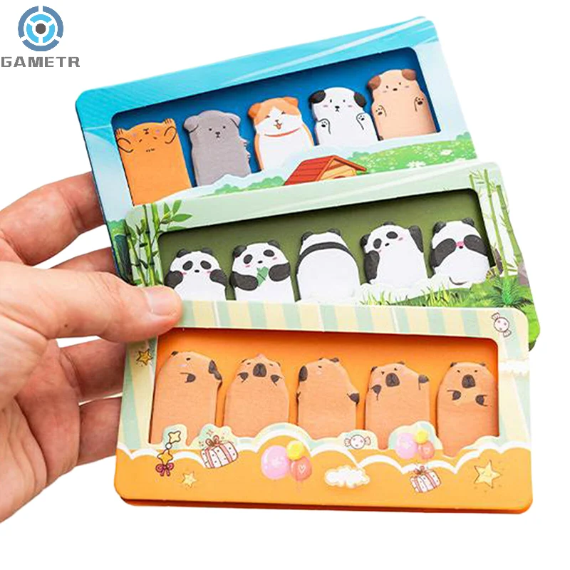 150 Blatt niedlichen Cartoon Tiere speziell geformte Haft notizen kreative kawaii mini n mal Haft notizen Briefpapier Schul material