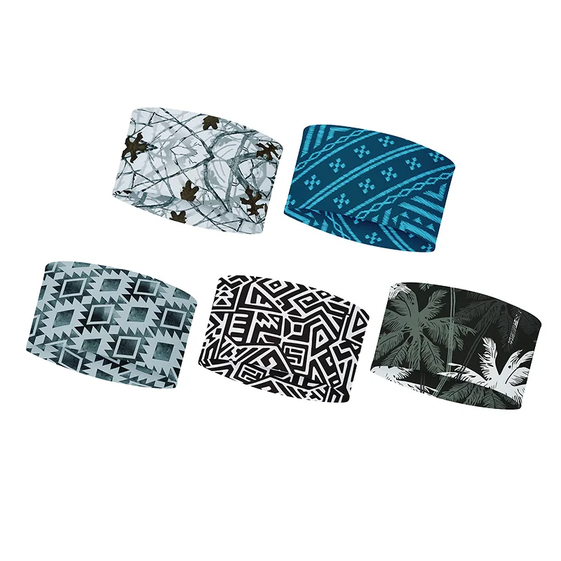 

Dry Portable UV Lightweight Headband Elastic Fabric Fitness Sweat Unisex Exercise Headband