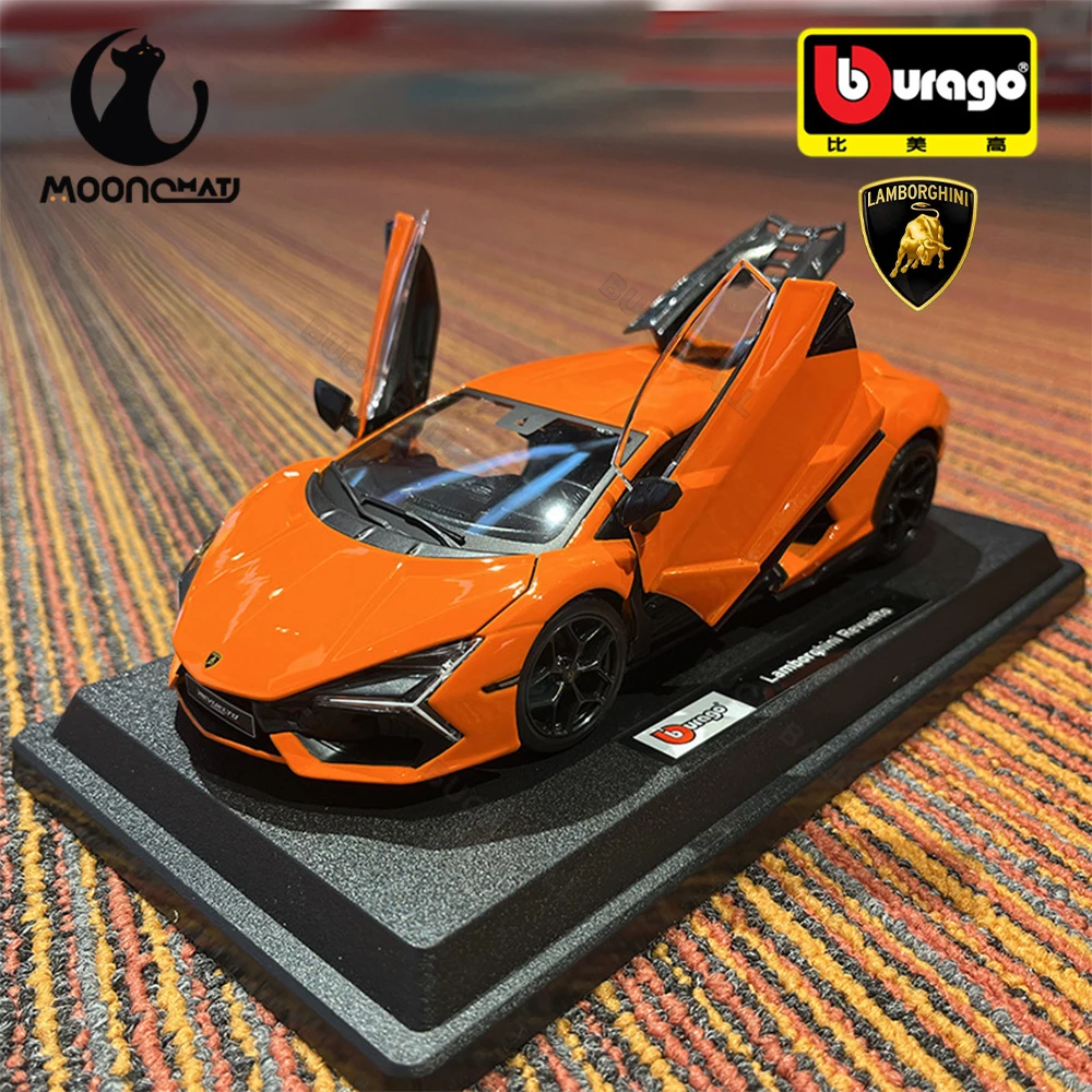 

In-stock stoBburago 1:24 Lamborghini Revuelto Model Alloy Sports Car Die-cast Model Luxury Vehicle Car Toys Racing Kid Gift