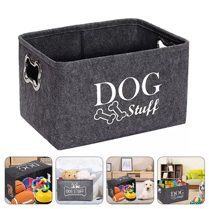 

Pet Toys Storage Box Accessories Bin Dogs Cat Toys Container Extra Large Basket Dog Snacks Storage Boxes Organizer