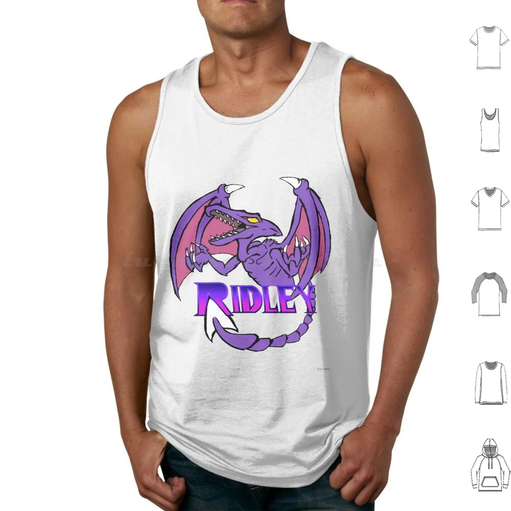 Ridley Tank Tops Vest Sleeveless Metroid Ridley Smash Samus Too Big