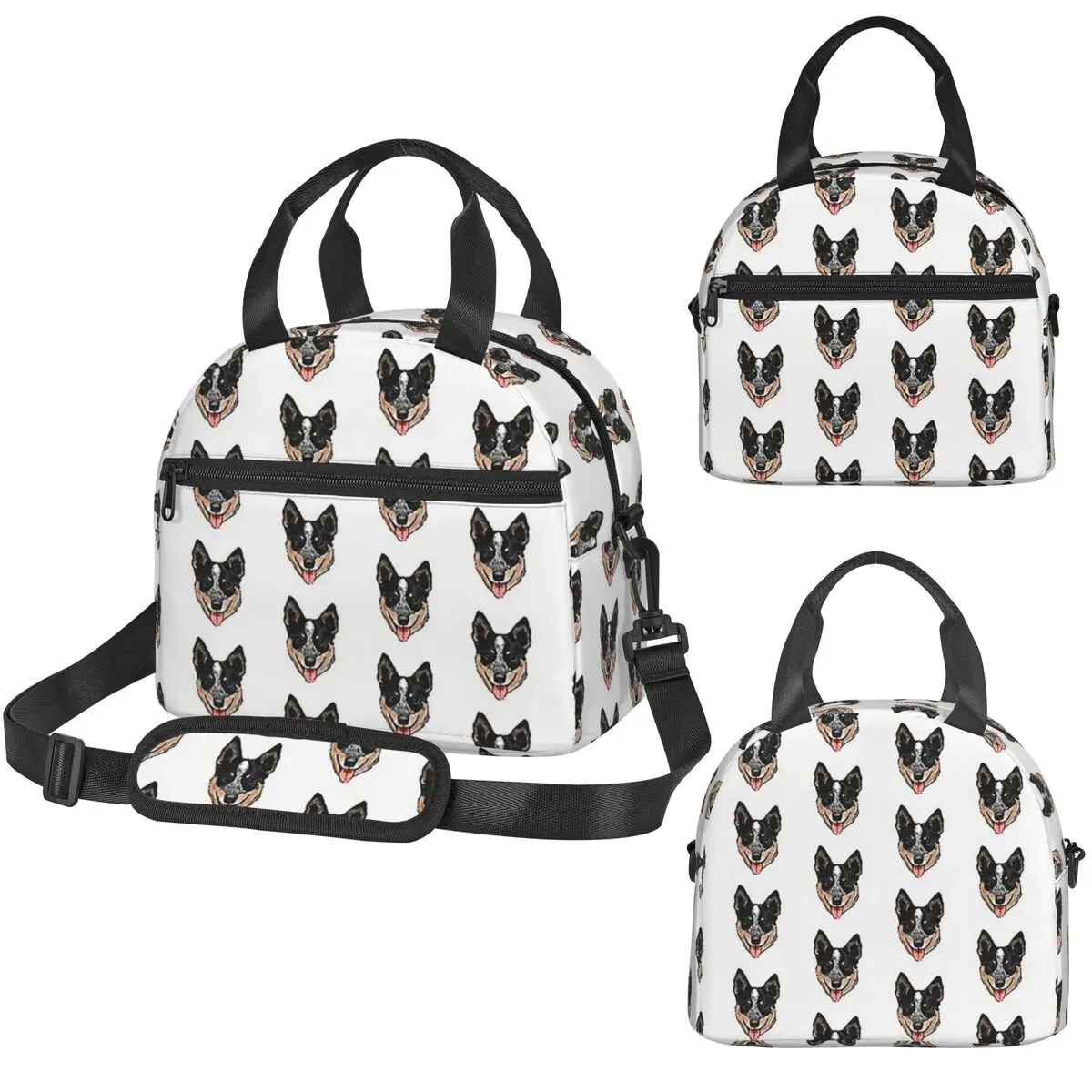 Australian Cattle Dog Lover, Blue Heeler Love Insulated Lunch Bag for Kids School Cooler Thermal Box Tote Portable Lunch Boxes