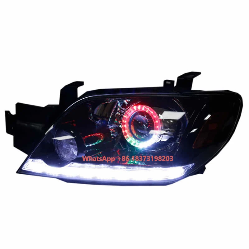 

Полностью светодиодные фары по индивидуальному заказу для Mitsubishi Outlander 2004-2009, биксеноновые линзы проектора, передние лампы с DRL