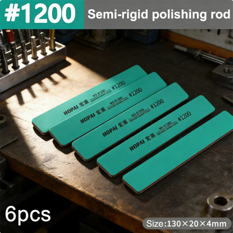 NEW Model Builder's Sanding Stick Set 6Pcs, Semi-Rigid for Smoothing & Polishing, Essential for Hobby Precision Sanding Kits