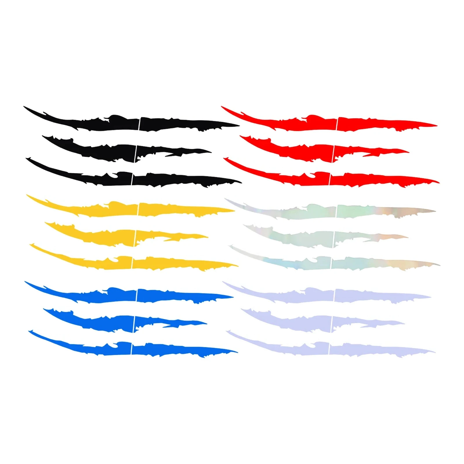 

1Pc Universal Motorcycle Car Sticker Waterproof Monster Claw Scratched Stripe Decal Reflective Motorbike Automotive Decoration