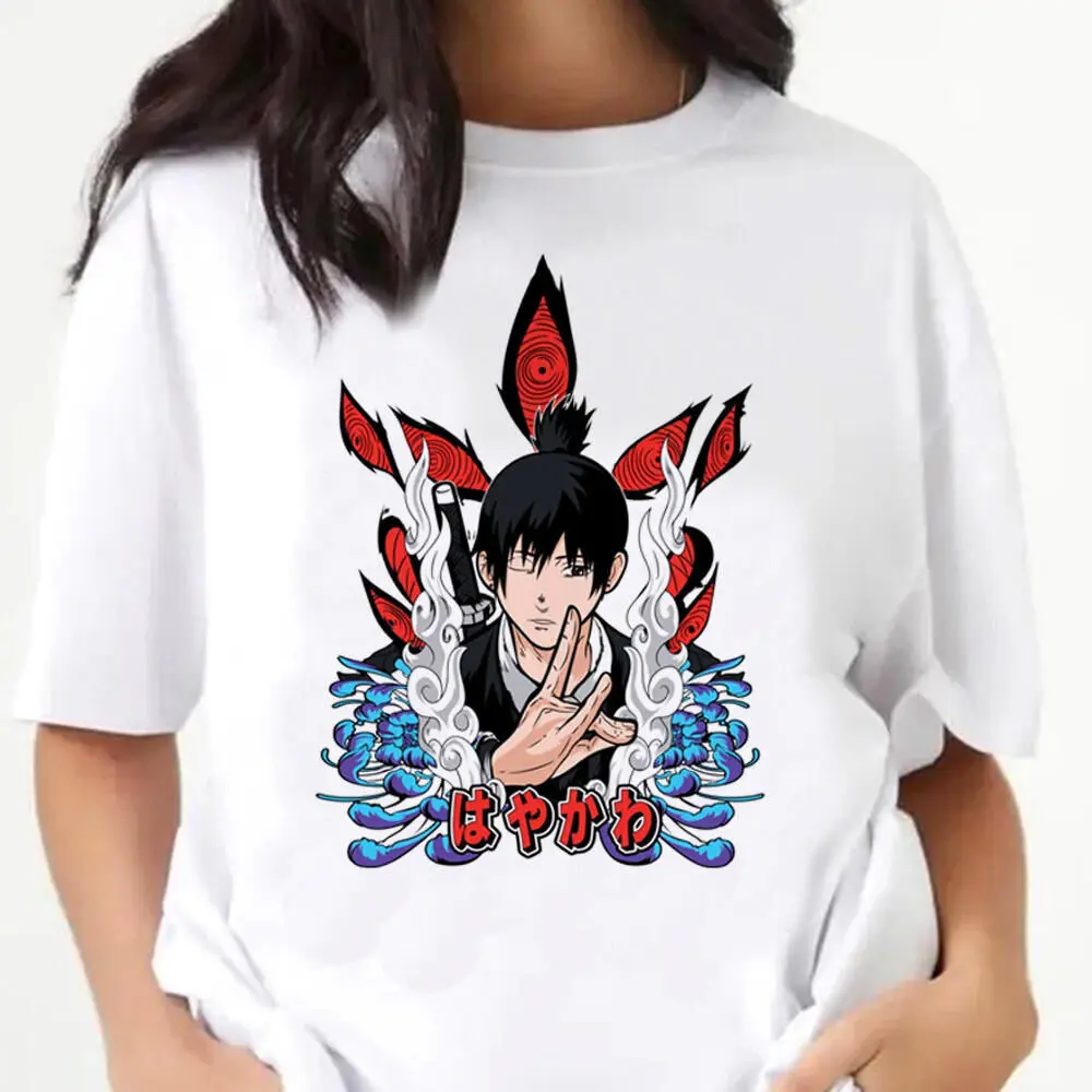 

Chainsaw Man t shirt teen harajuku Vintage Colorful Graphic top tees Comfortable women Pop Culture 2000s Psychedelic 2000s