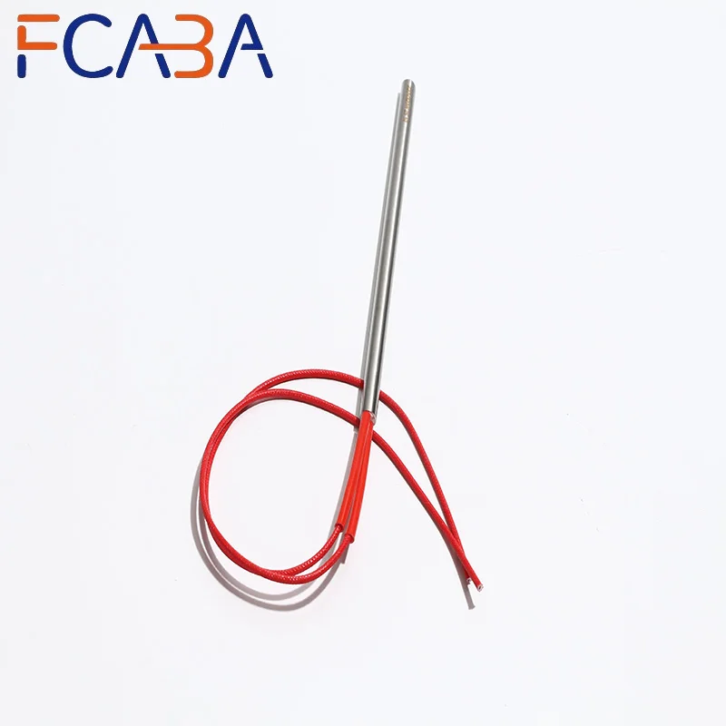 FCABA 201SUS Cylindrical Tubular Heater 10PCS 8mm 155~195mm Single End Cartridge Heater 110/220V/380V Mould Heating Tube Element