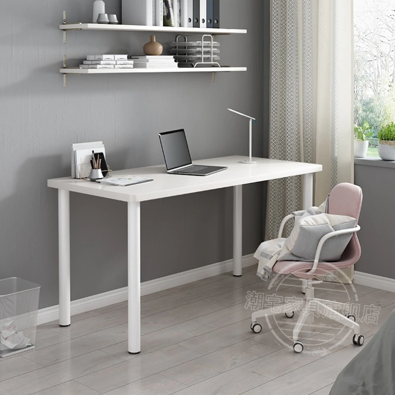 

Firm Household Goods Desk Study Table Simple Bedroom Writing Workbench White Office Computer Desk