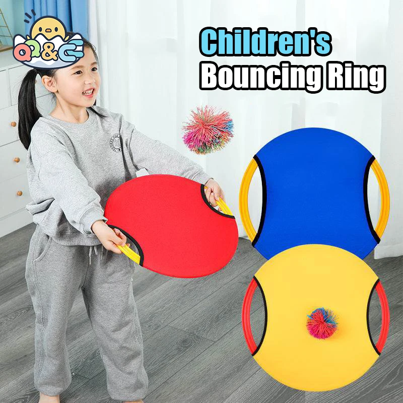 

Children's Bouncing Ring Elastic Ball Plate Toy Sport Throwing and Catching Entertainment Indoor Outdoor EducationalToys for Kid