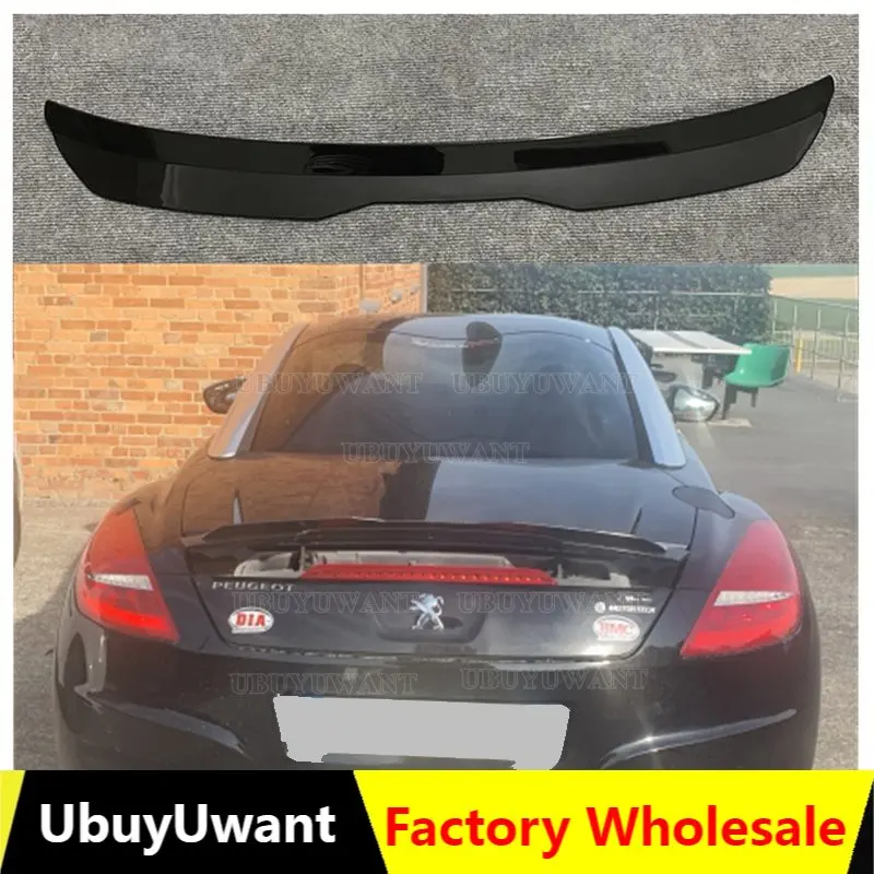 Rear Trunk Spoiler Wing for PEUGEOT RCZ 2010 2011 2012 2013 2014 2015 ABS Plastic Glossy Black Car Rear Top Spoiler Roof Wing