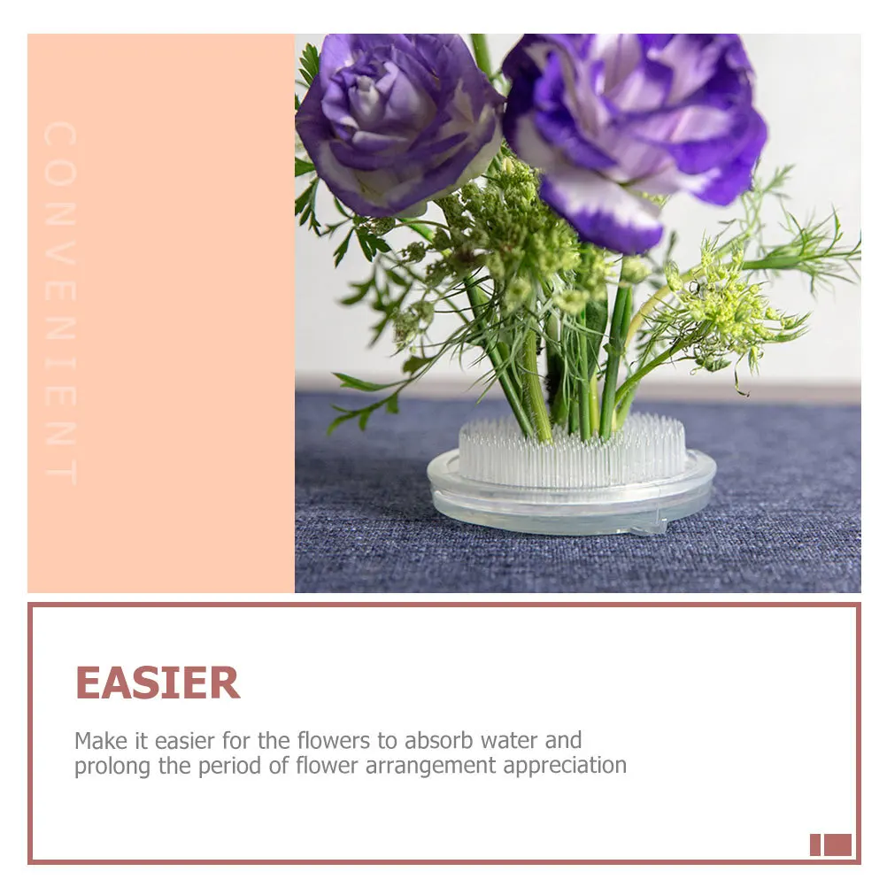 

3Pcs Flower Arrangers Plastic Floral Fixation Base Easy Water Absorption DIY Flower Art Floral Arrangement Pin Holder