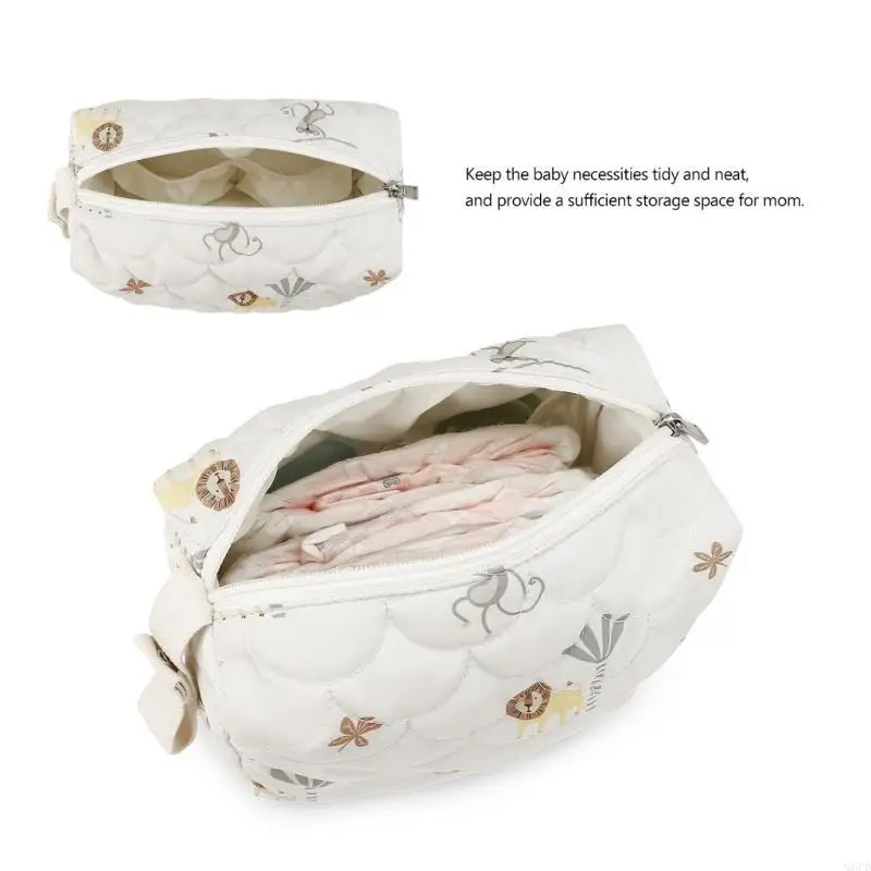 

Baby Diaper Clutch with Lovely Pattern Fashionable & Functional Storage for Moms