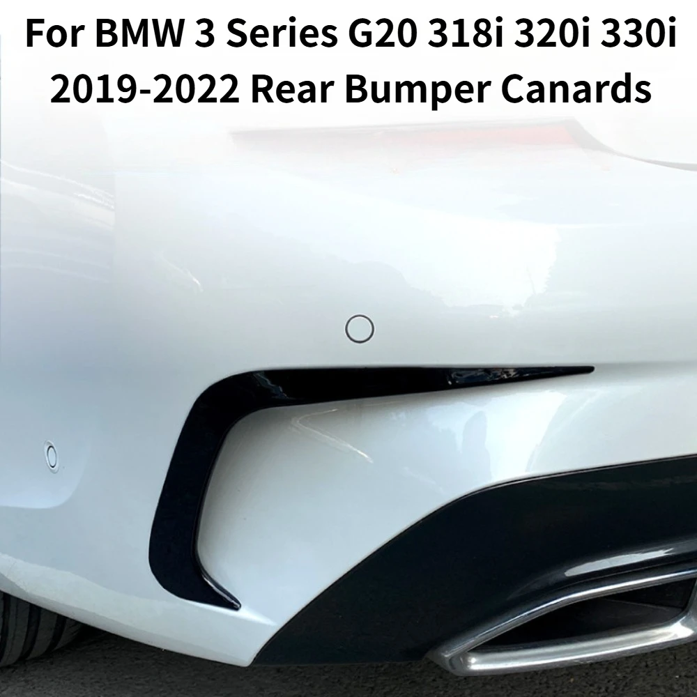 

For BMW 3 Series G20 318i 320i 330i 2019-2022 Rear Bumper Canards Air Vent Cover Trim Exterior Modified Car Styling Accessories