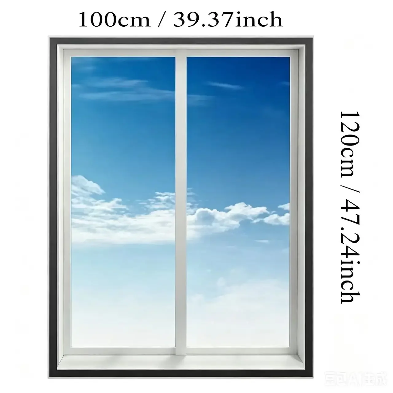 1PC Self-Adhesive Insect-Repellent Window Screen Curtain Solid Color Mosquito Net for Home Bedroom Pet Isolation