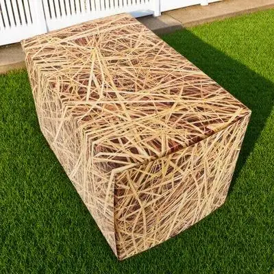 Party Decoration Props Straw Hay Western Decorations Miniature Haystack Fake Bales Paper Storage Boxes Rural Wedding Picnic