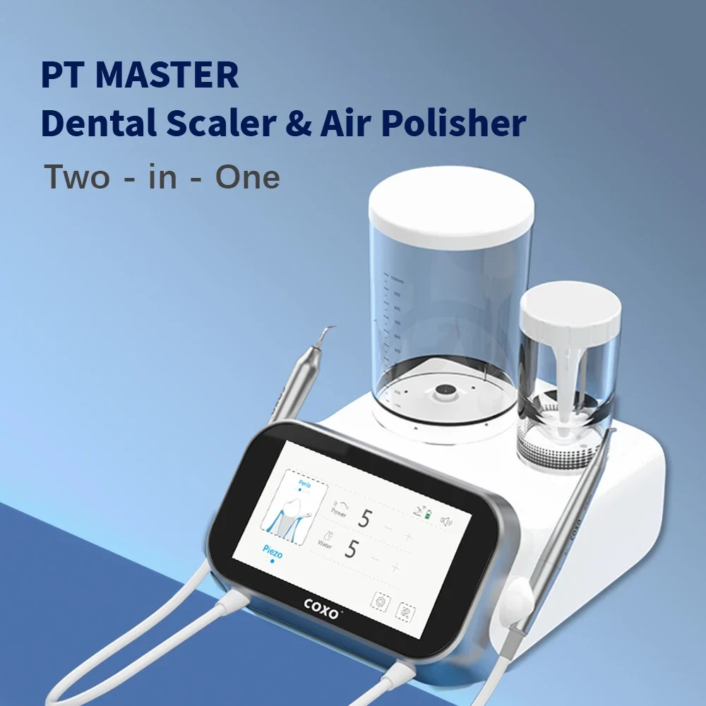 COXO PT Master Dental Ultrasonic Sandblaster  Comprehensive and Intelligent Cleaning Solution - Ultrasonic and Sandblasting  two