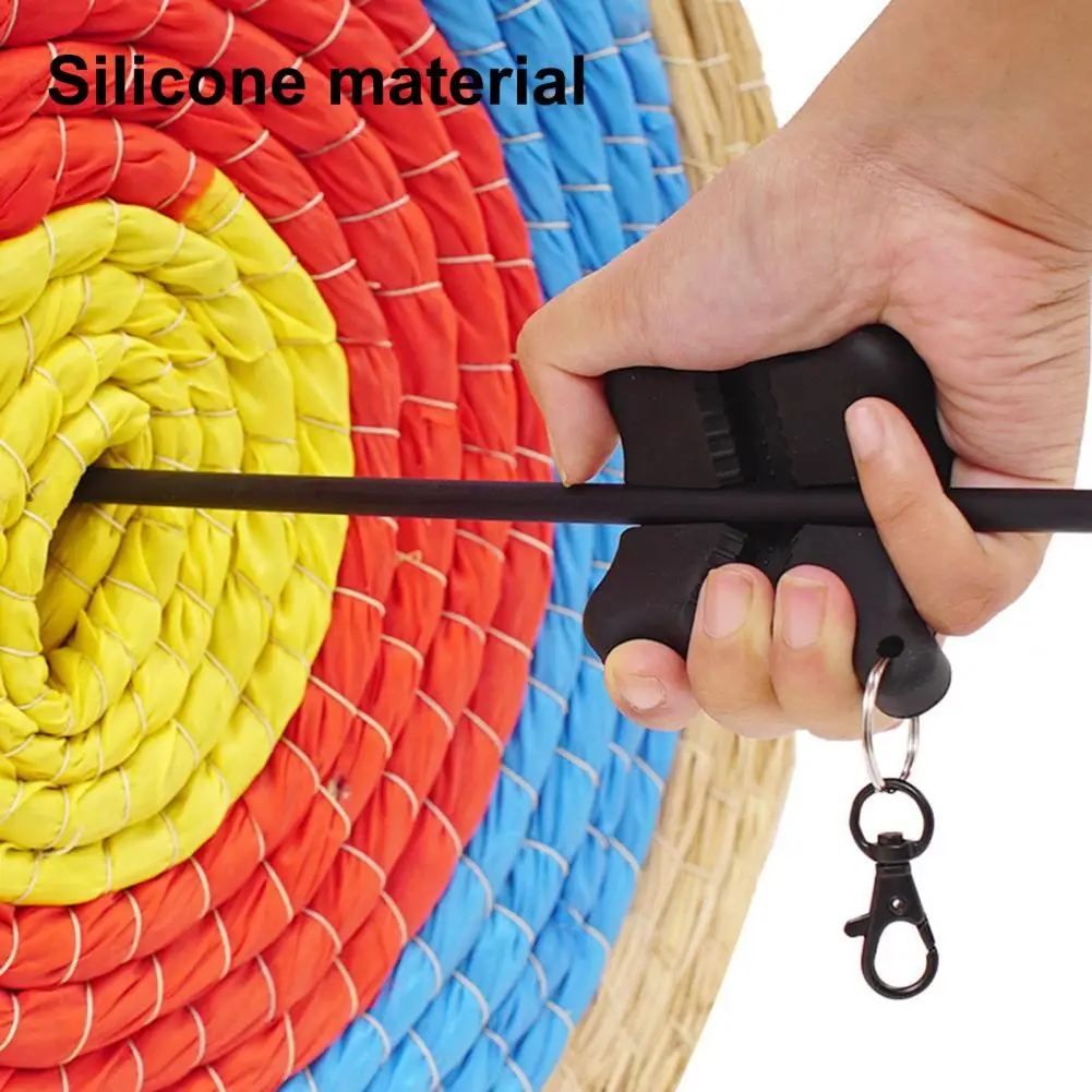 

Silicone Arrow Puller Silicone Archery Arrow Puller with Hook for Target Removal Practice Bow Gripper Tool for Hunting