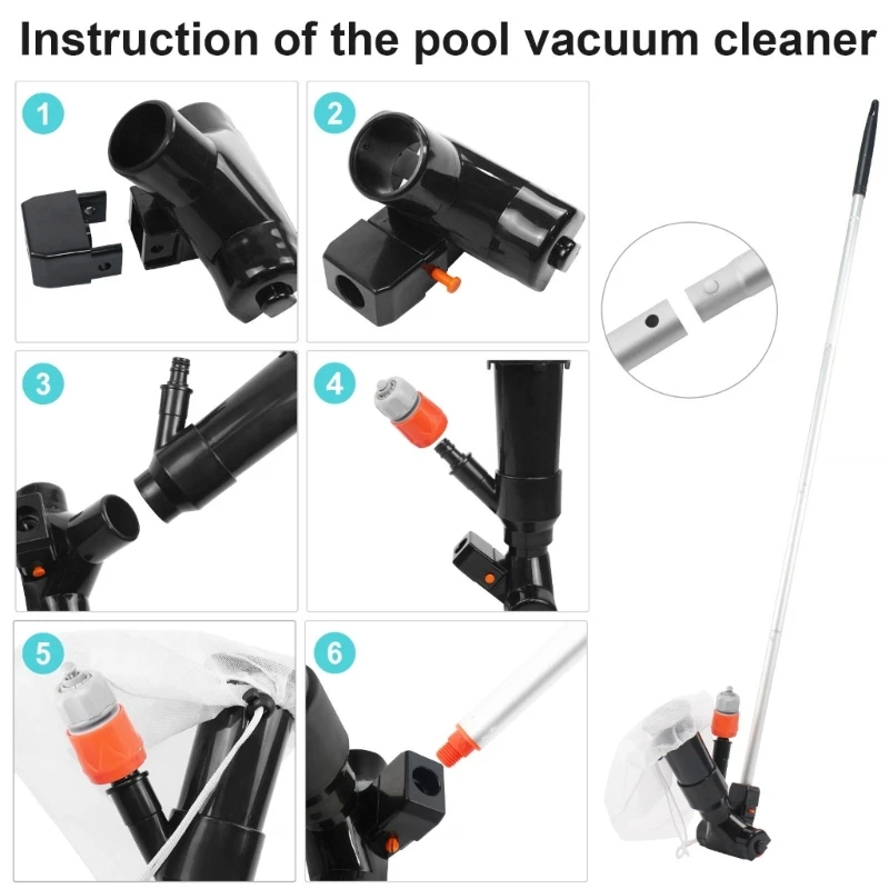 Accessori per pulizia della spazzola per aspirapolvere per fontana portatile per piscina più pulita Dropshipping