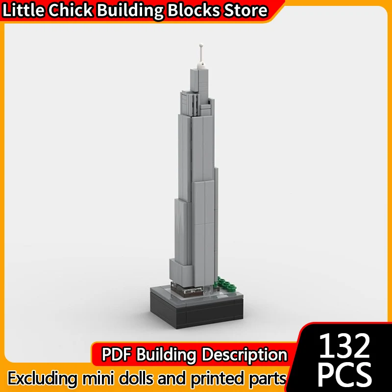 

City Street View Model MOC Building Bricks NYC One Vanderbilt Modular Technology Children Holiday Gifts Assemble Toys Suit