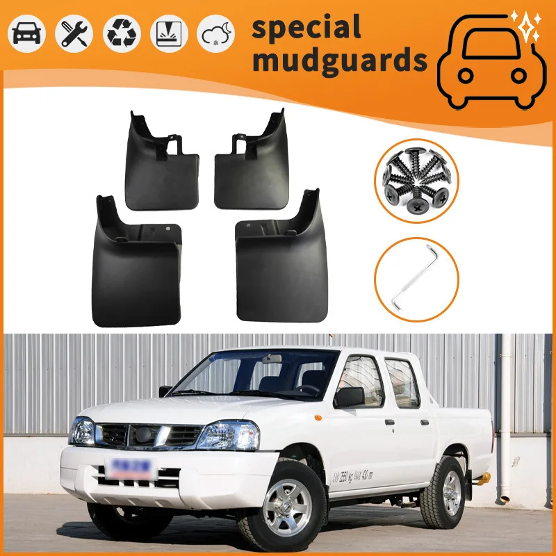 

For the 05-24 Nissan D22 Navara Titan Mudguards Fender Mudflaps Front Rear Flares Splash Guards Cover Car Accessorie