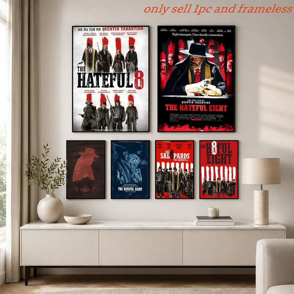 Poster Prints Cover Painting Wall Art Picture Living Room Home Decor Shooter Western film T-The Hateful Eight