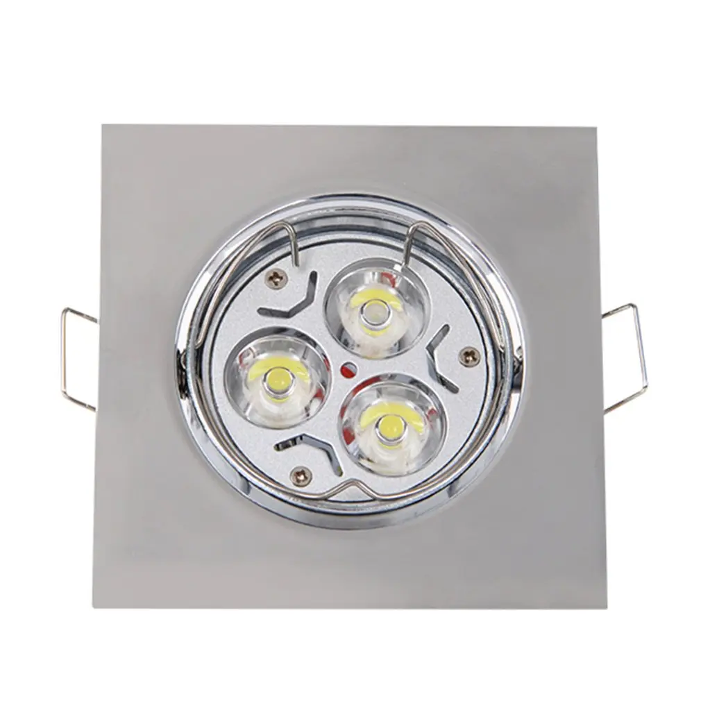 Imagem -03 - para Baixo Luz Polido Chrome Mains Recesso Teto Downlight Quadrado 4x 10x