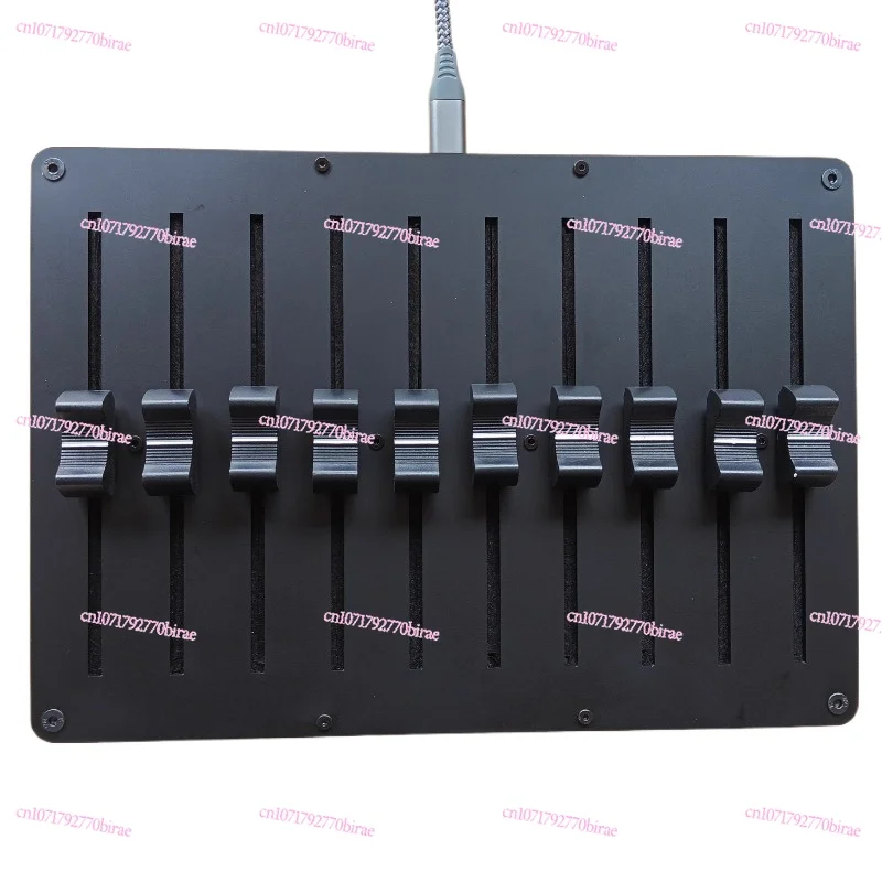 10-Way Fader Fader Customizable CC Information USB Interface MIDI Controller for Music Host Software