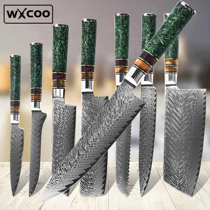 

Chef Butcher Kitchen Knives Damascus Steel VG 10 Hand Forged Slaughter Knife Fish Fruit Chopping Meat Cleaver Cutting Knife BBQ