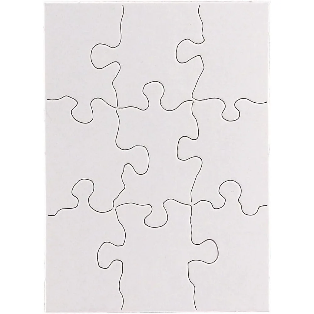 Products Blank Jigsaw Puzzle – Compoz-A-Puzzle – 4 x 5.5 Inch - 9 Pieces, 100 Puzzles (96114)