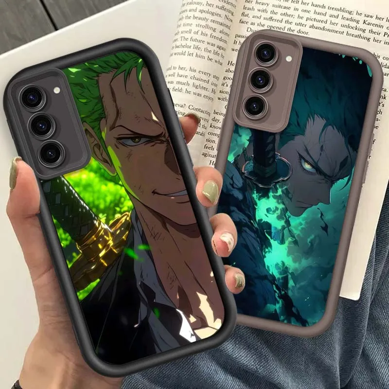

Hot One Piece Yamato Zoro Phone Case For Samsung Galaxy S25 S24 S23 S22 S21 S20 20 A16 A55 Ultra Plus FE 5G Eye Ladder
