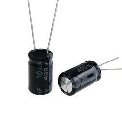 20pcs 400V 10uF 400Volt 10MFD Aluminum Electrolytic Capacitor 8*12mm Radial 10mf400v 10uf400v 400v10mf 400v10uf