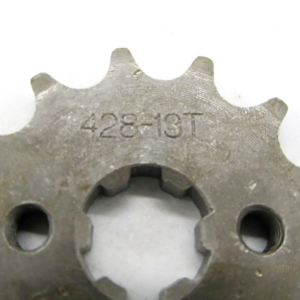 13 Teeth 428 Chain Drive Front Sprocket Cog Precision Fit Steel for Pit Bike 110 125 140cc Bikes