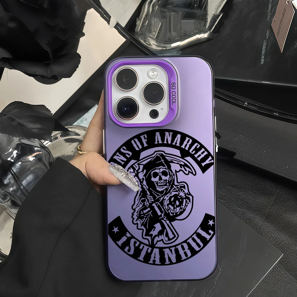 Sons Of A-anarchy TV Phone Case For Samsung S25 S24 S23 A07 A17 A06 Ultra FE Plus Protective IMD Color Cover