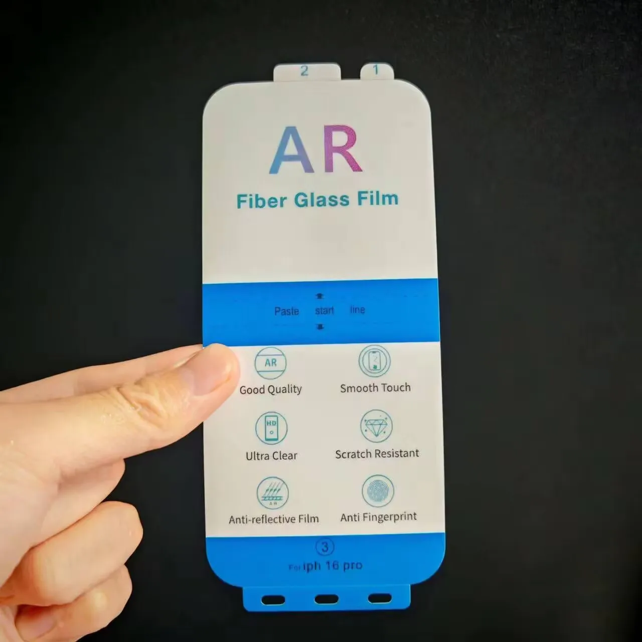 HD AR антибликовая стеклянная пленка для Apple iPhone 16 Pro Max 15 Pro, защитная пленка для экрана AR, улучшенная прозрачная пленка