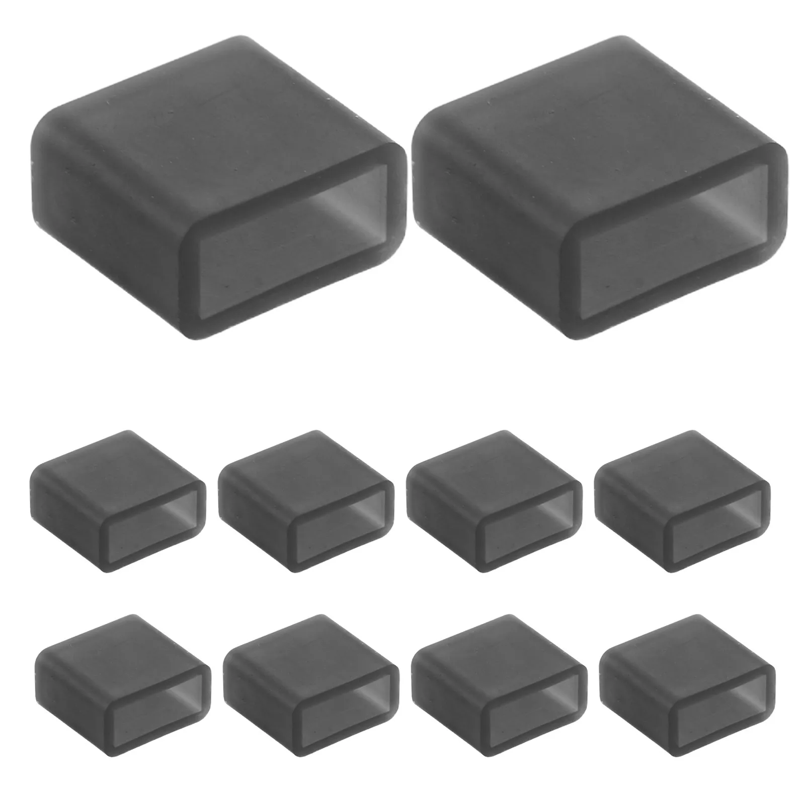 100PCS USB Charging Port Protector Protective USB Interface Dust Prevention Cap Thicken Tpu Plug Protection for Data Cable