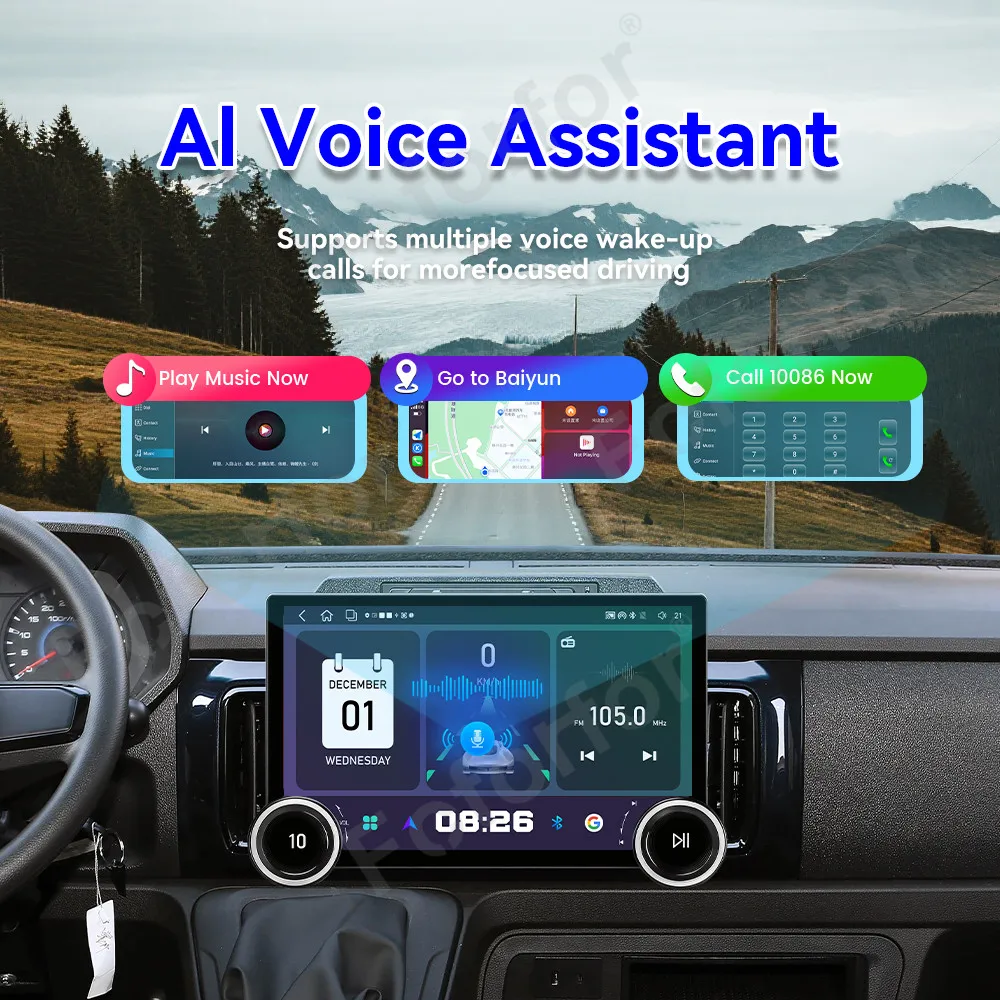 HD GPS Navigation DSP Car Multimedia Player 11.5 Inch Ultra Clear Touch Android 15 Stereo Head Unit For Iveco Daily 2017-2026