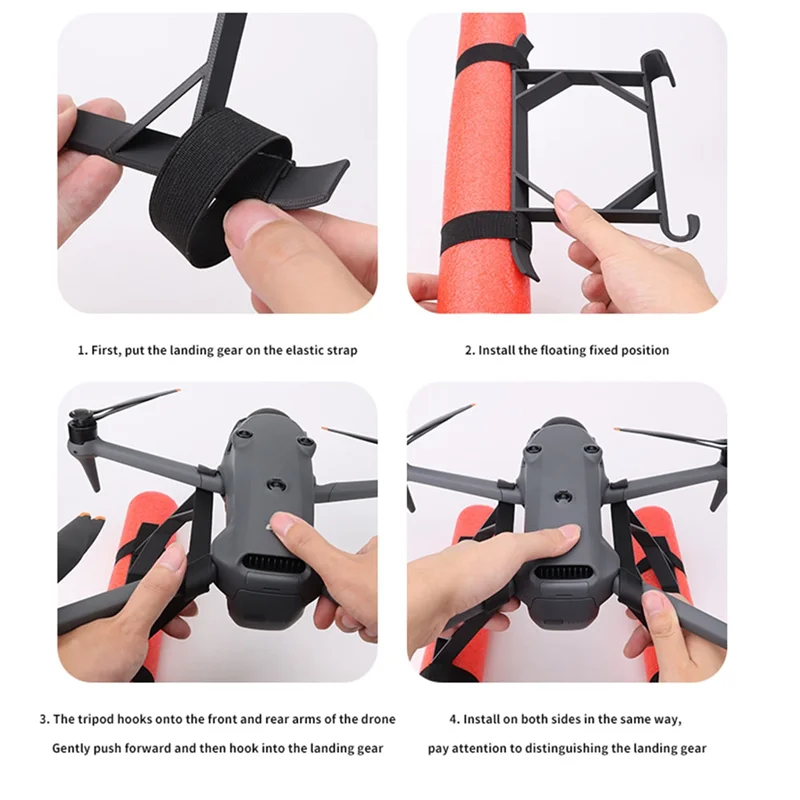 Quick Release Verlengbeen Landingsgestel Voor DJI Mavic 4 Pro Drone Verhoog Voethouder Body Statief Bescherming Onderdeel