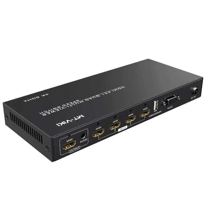 4K HDMI Screen Multiviewer 4x1 With Seamless Switching