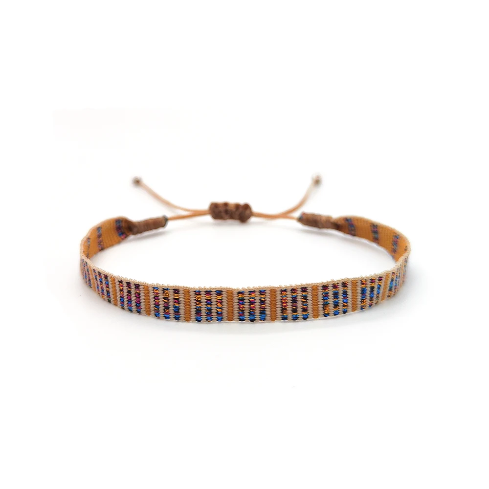 KKBEAD Kolumbien Armband Stoff Stoff Armbänder für Frauen Männer Handgewebtes geflochtenes Armband Geschenk Großhandel Boho Freundschaftsschmuck – Detail 16