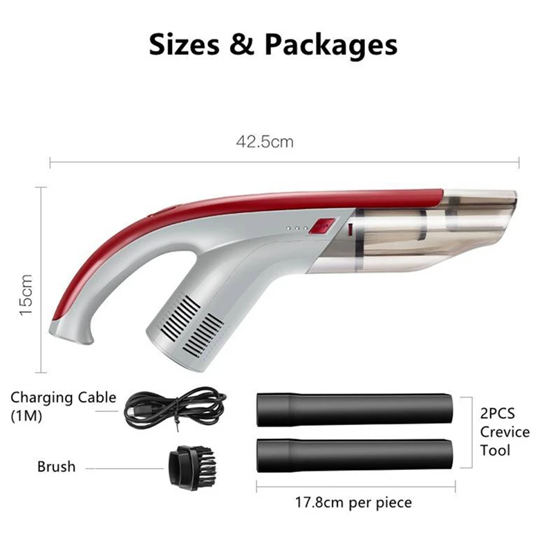 13000PA 115W Wireless Vacuum Cleaner For Car Vacuum Cleaner Wireless Vacuum Handheld Cleaner