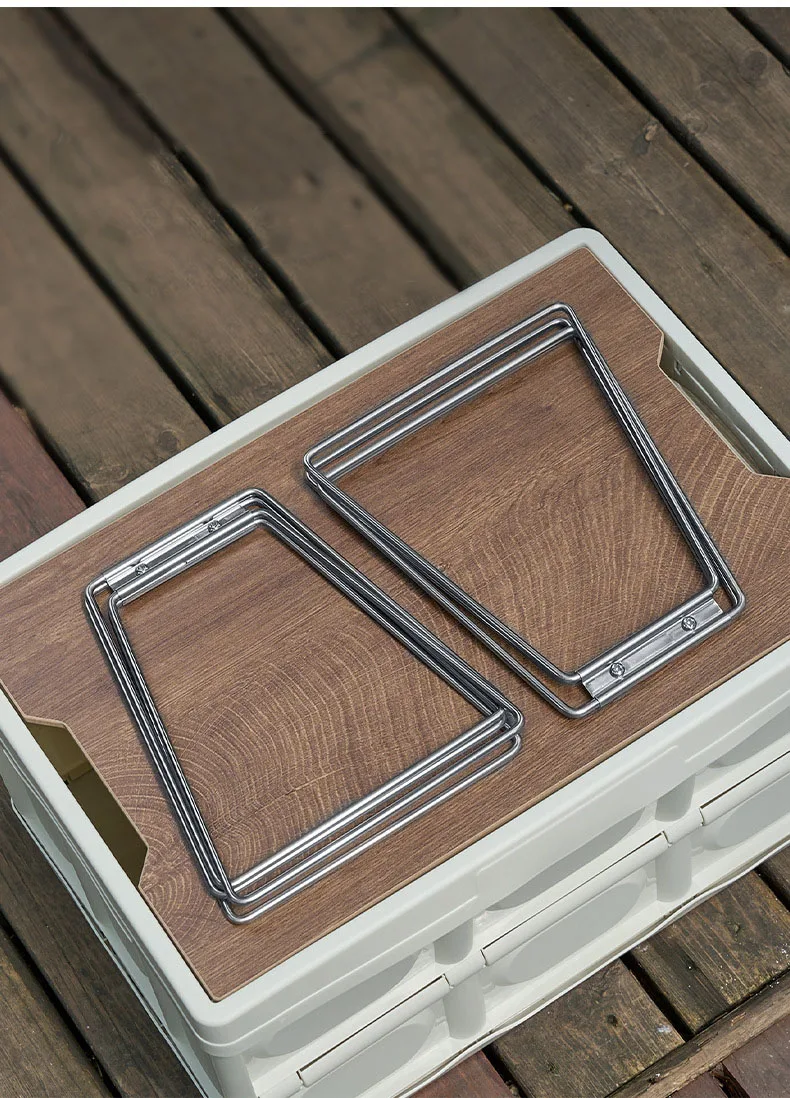 Outdoor Camping Support Stainless Steel Storage Box Folding Bracket Portable Folding Bracket Portable Kitchen Tools