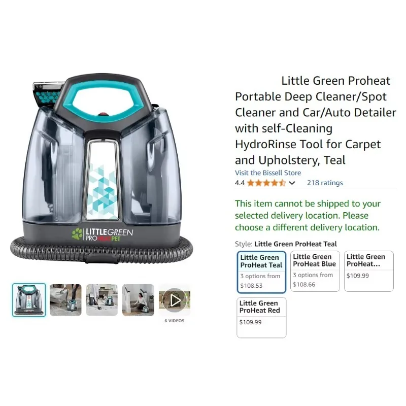 

Portable Self-cleaning Spot Cleaner Home Car Deep Stain Removal Device