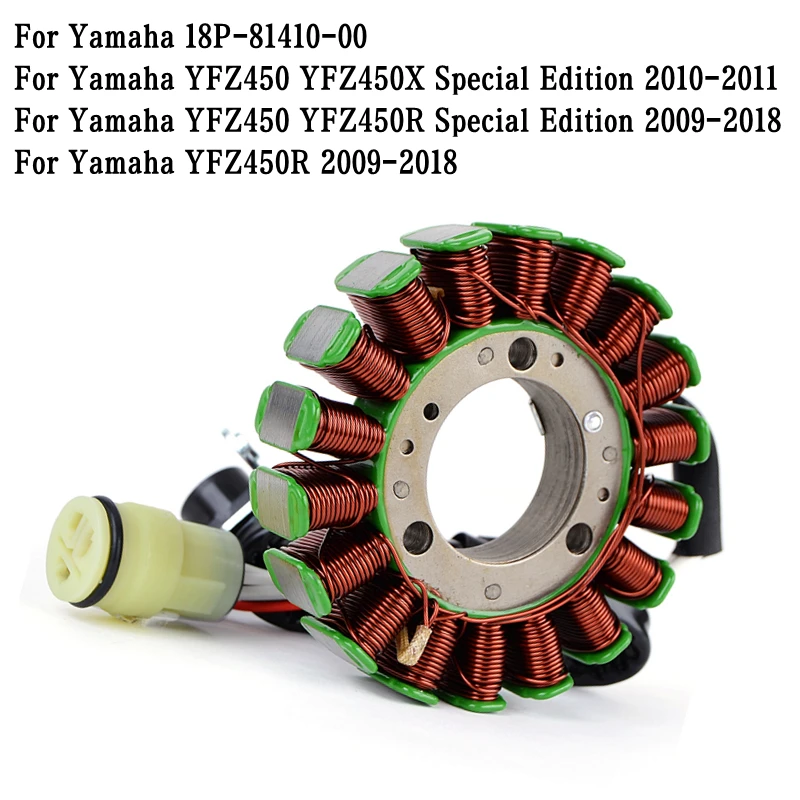 

Motorcycle Magneto Generator Stator Coil For Yamaha YFZ450 YFZ450X YFZ450 YFZ450R YFZ 450 YFZ 450R Special Edition 18P-81410-00