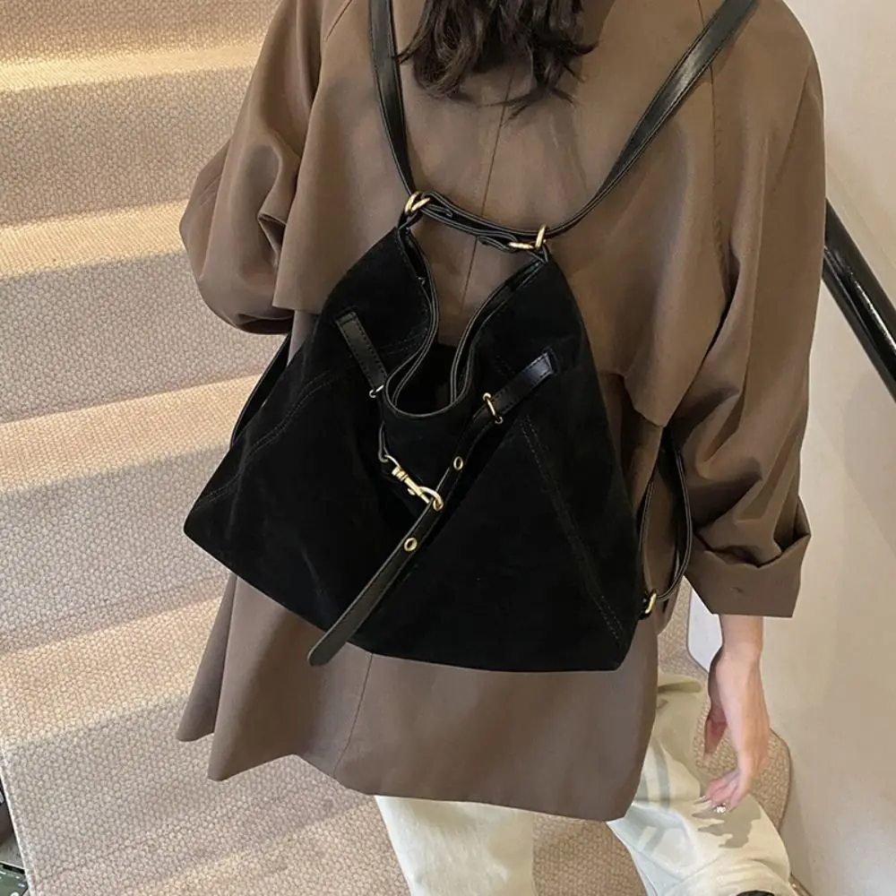 

Simple Large Capacity Suede Shoulder Bag Fashion Korean Style Hobo Bag Handbag Solid Color Tote Bag Girls