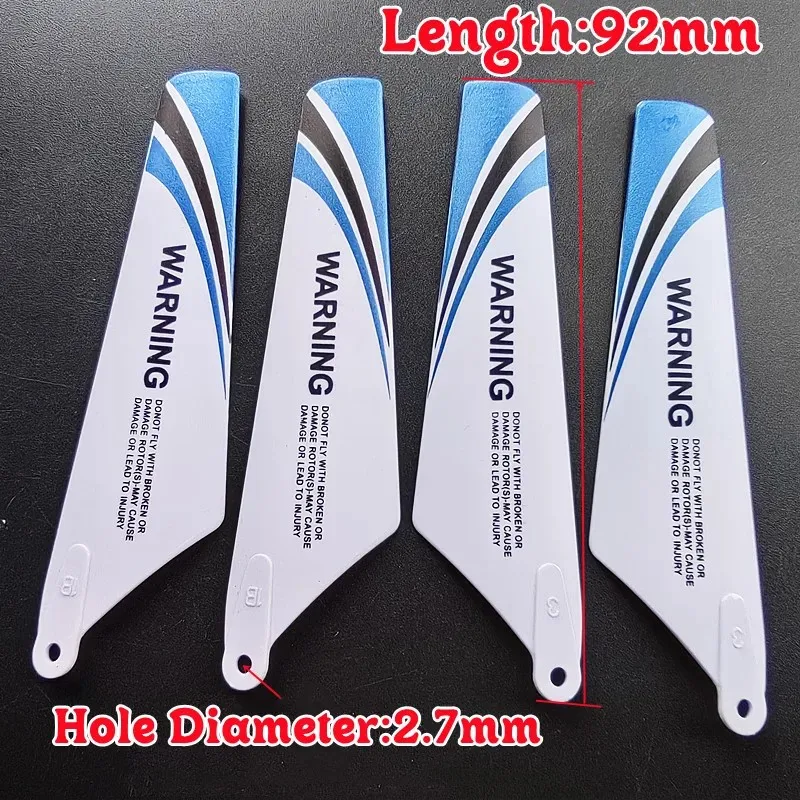 5 renkler SYMA S107 S107C S107G S108G S109G 9CM uzunluk ana bıçakları pervane 3.5CH Mini RC helikopter yedek parçaları aksesuarları