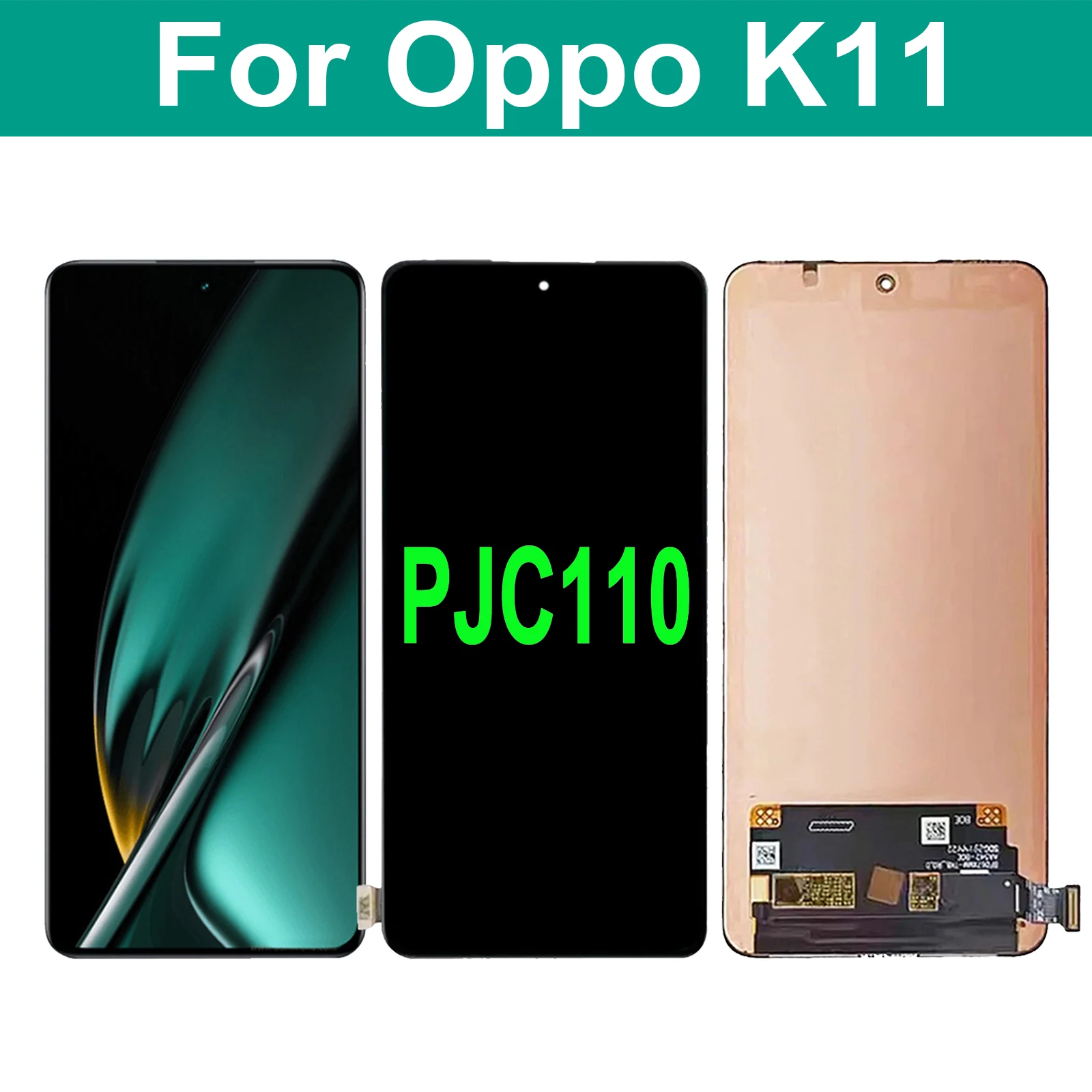 

AMOLED 6.7'' For Oppo K11 PJC110 LCD Display Touch Screen Digitizer Assembly